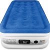 Luxury Air Mattress with Built-in High Capacity Pump for Home and Camping - Double Height, Adjustable, Inflatable, Portable