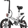 Hover over image to enlarge Cell Novo Electric Bike, 18.5 MPH Electric Bike for Adults, 14 Inch Waterproof Folding Mini Bike with 36V 374Wh Battery, Dual Disc Brakes