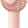 Mini Portable Fan Powerful Handheld Fan Rechargeable,3 Speeds Personal Small Hand Fan for Travel Makeup Eyelash Fan for Stylish Kids Girls Women USB Cute Design