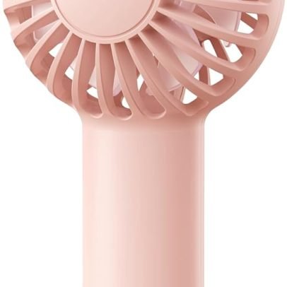 Mini Portable Fan Powerful Handheld Fan Rechargeable,3 Speeds Personal Small Hand Fan for Travel Makeup Eyelash Fan for Stylish Kids Girls Women USB Cute Design