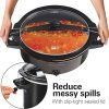Slow Cooker, Extra Large 10 Quart, Stay or Go Portable With Lid Lock, Dishwasher Safe Crock, Black (33195)