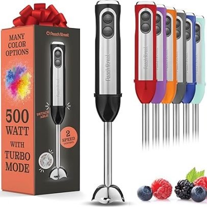 Powerful Immersion Blender, 304 Stainless Steel Blades