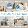 Ultrasonic Cool Mist Humidifier - Quiet Air Humidifier for Bedroom, Nursery, Office, & Indoor Plants - Lasts Up To 25 Hours