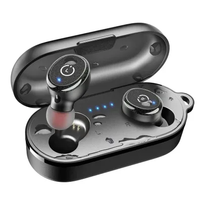 🔥Today Only Sale🔥 T10 Bluetooth 5.3 Wireless Earbuds with Wireless Charging Case IPX8 Waterproof Stereo Headphones in Ear Built in Mic Headset Premium Sound with Deep Bass for Sport Black (2024 Upgraded)