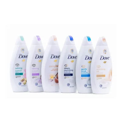 Dove Body Wash VarietyShea Butter, Deep Moisture, Pistachio Cream, Coconut Milk, Gentle Exfoliating and Silk Glow, 16.9oz Each International Version ,16.9Oz, 6 Count (Pack of 1)