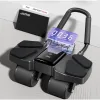 🔥Today Only Sale🔥Upgraded Premium JOMO Four Wheel Abdominal Wheel Roller Widened Wheel Base Adjustable Armrest