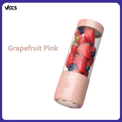 🔥Today Only Sale🔥Hyundai Portable Fruit Blender Portable Usb Rechargeable 4 Blades 400ml