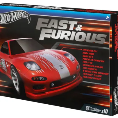 🔥Today Only Sale🔥Hot Wheels Fast & Furious 1:64 Scale Die-Cast Toy Cars, Set Of 10